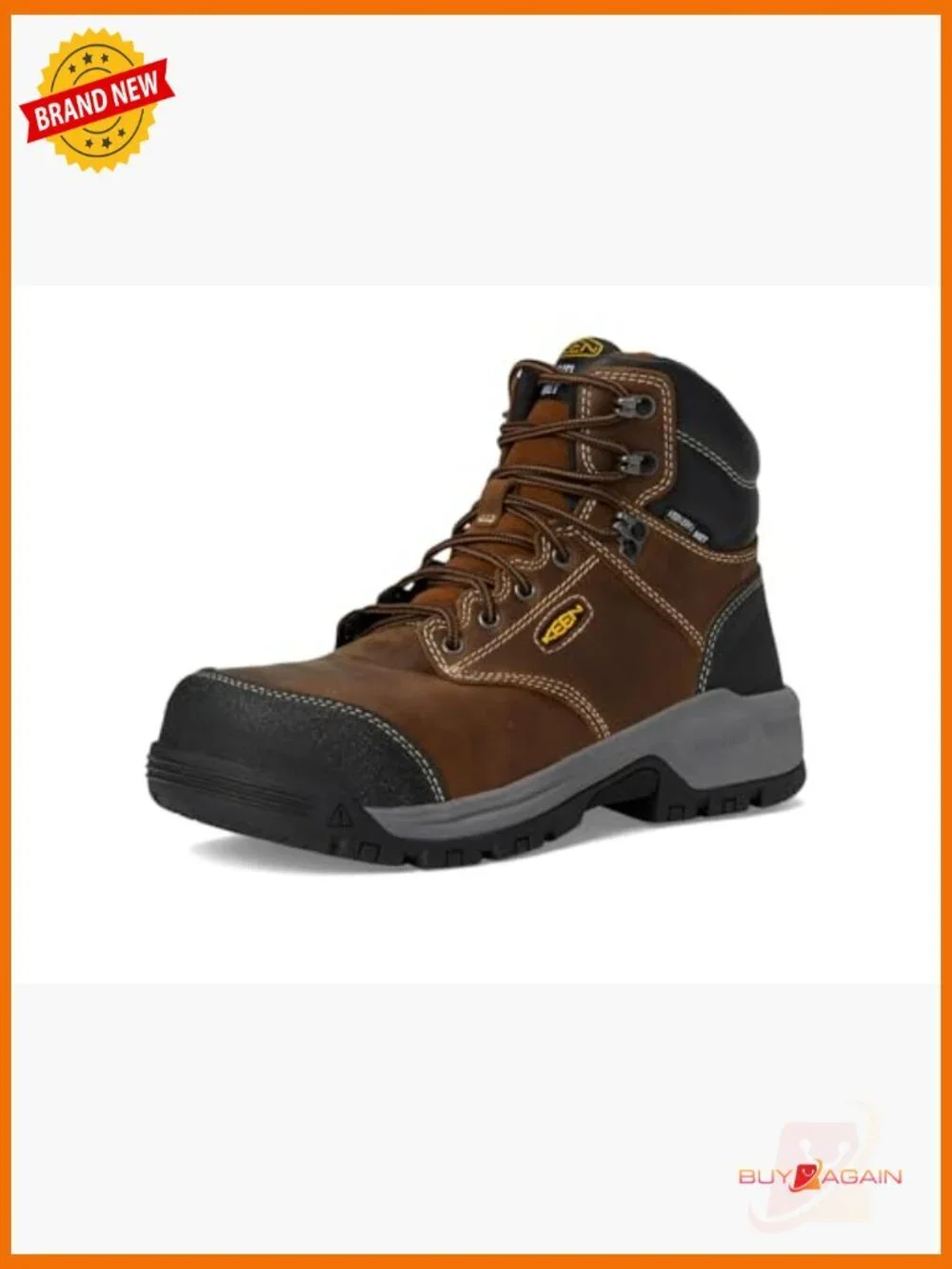 Composite Toe Waterproof Work Boots Internal Met Guard Lace-Up